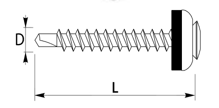 WKRĘTY FARMERSKIE ETANCO 7016 4,8X35 TORX 250szt Kod producenta P14035PH7016