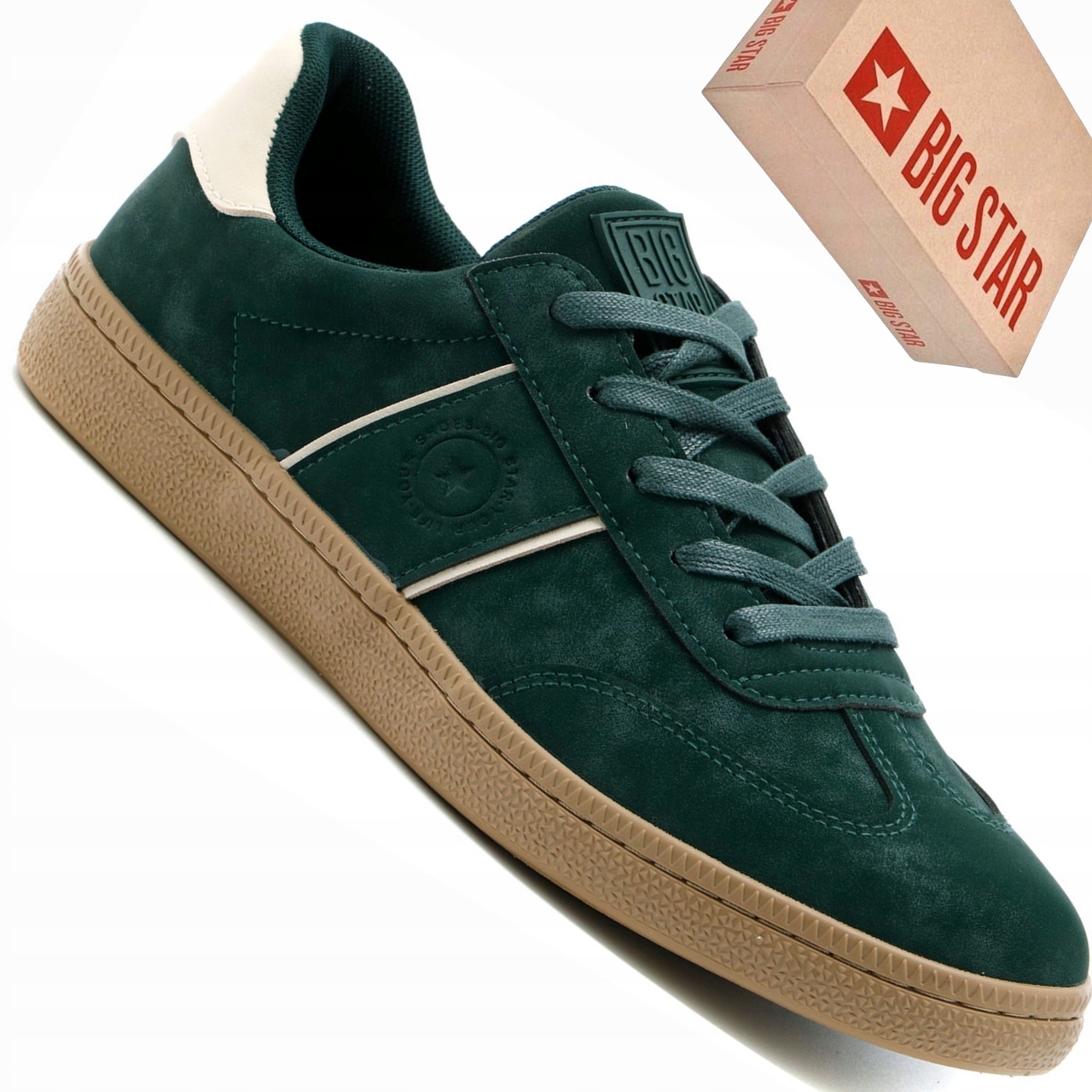 Big Star SS174076 męskie zielone półbuty sportowe casual