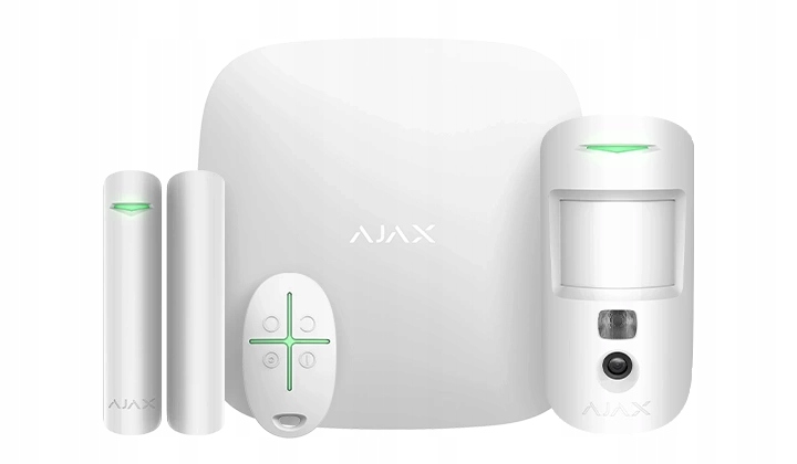StarterKit Cam Plus biely bezdrôtový zabezpečovací systém Ajax 38174.66.WH1