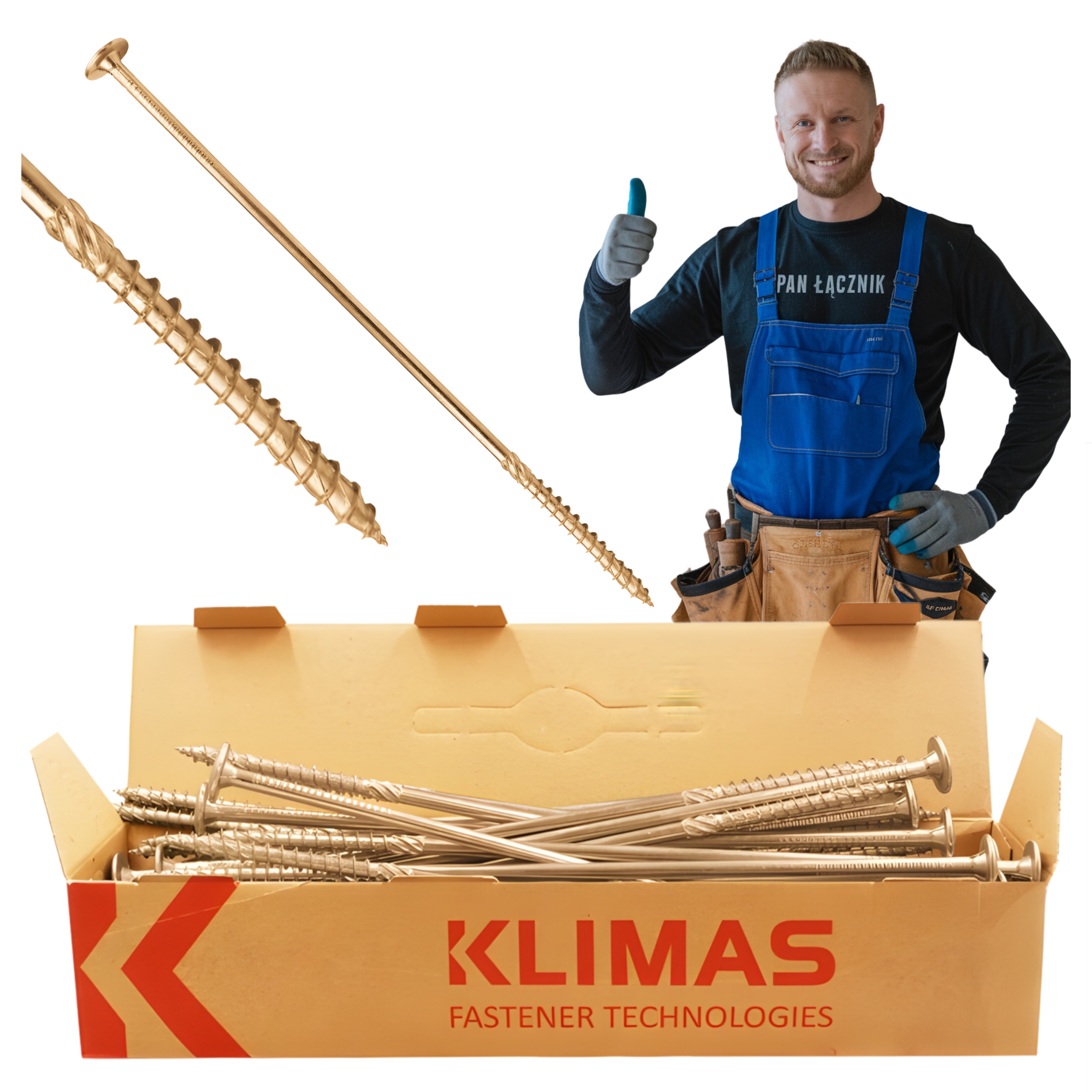 Tesařské Vruty Do Dřeva 8x360 Kotouč Torx 50 Ks WKCP-08360 Klimas