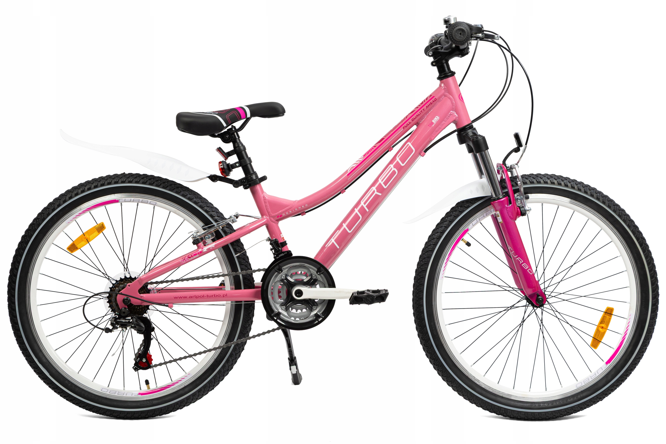 Polski Rower Górski Mtb 24" Shimano Aluminiowy Różowy Dla Dziewczynki