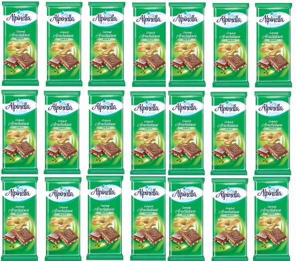 Levně 21x 90g Terravita Alpinella arašídová čokoláda v kartonu