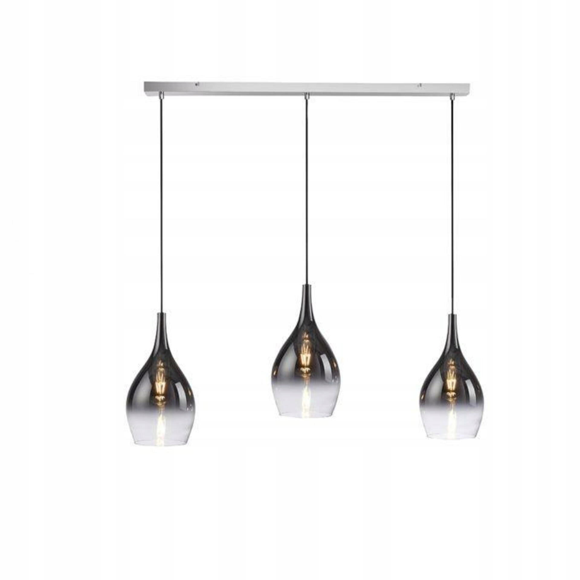 Paul Neuhaus závesné svietidlo, 3 ramená, antracit/biely gradient, E27