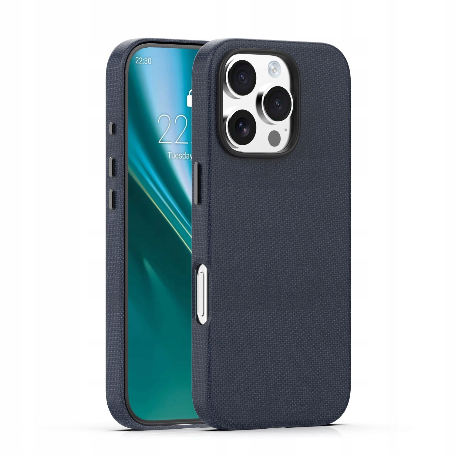 Pouzdro 3D grip pro iPhone 16 Pro Black Metal Buttons Case Black