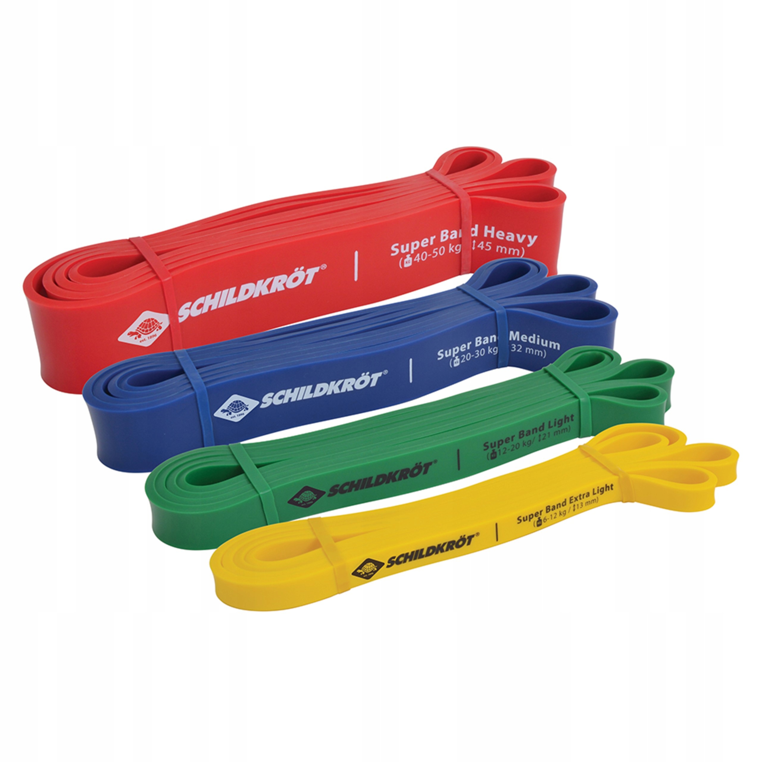 Popruhy pásky Schildkröt Fitness Bands 4 ks latex