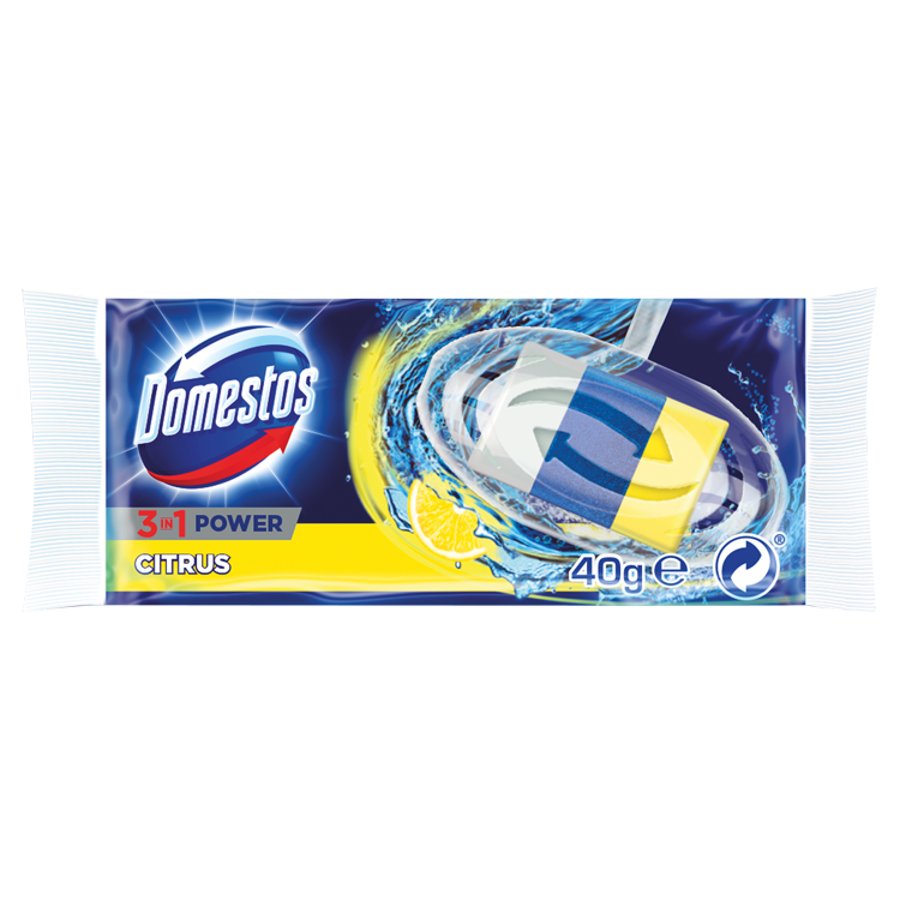 

Domestos Kostka Do Toalety 40g 3w1 Citrus Zapas
