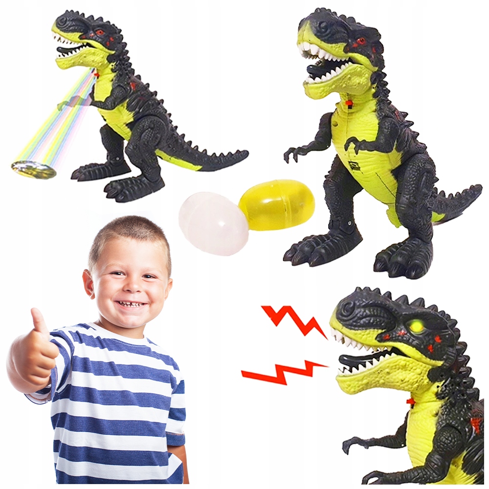 

Dinozaur T-rex Znosi Jaja Chodzi Ryczy Projektor
