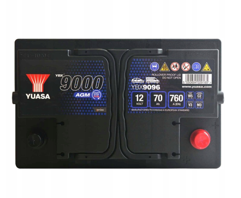 Akumulator Yuasa YBX9096 Model YBX9096