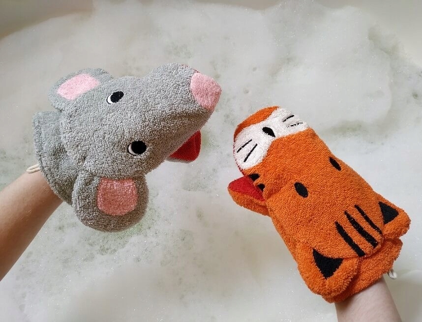 MYJKA DO KĄPIELI DLA DZIECI RĘKAWICA KĄPIELOWA, MAŁA, GOTS, Fürnis Rodzaj rękawice