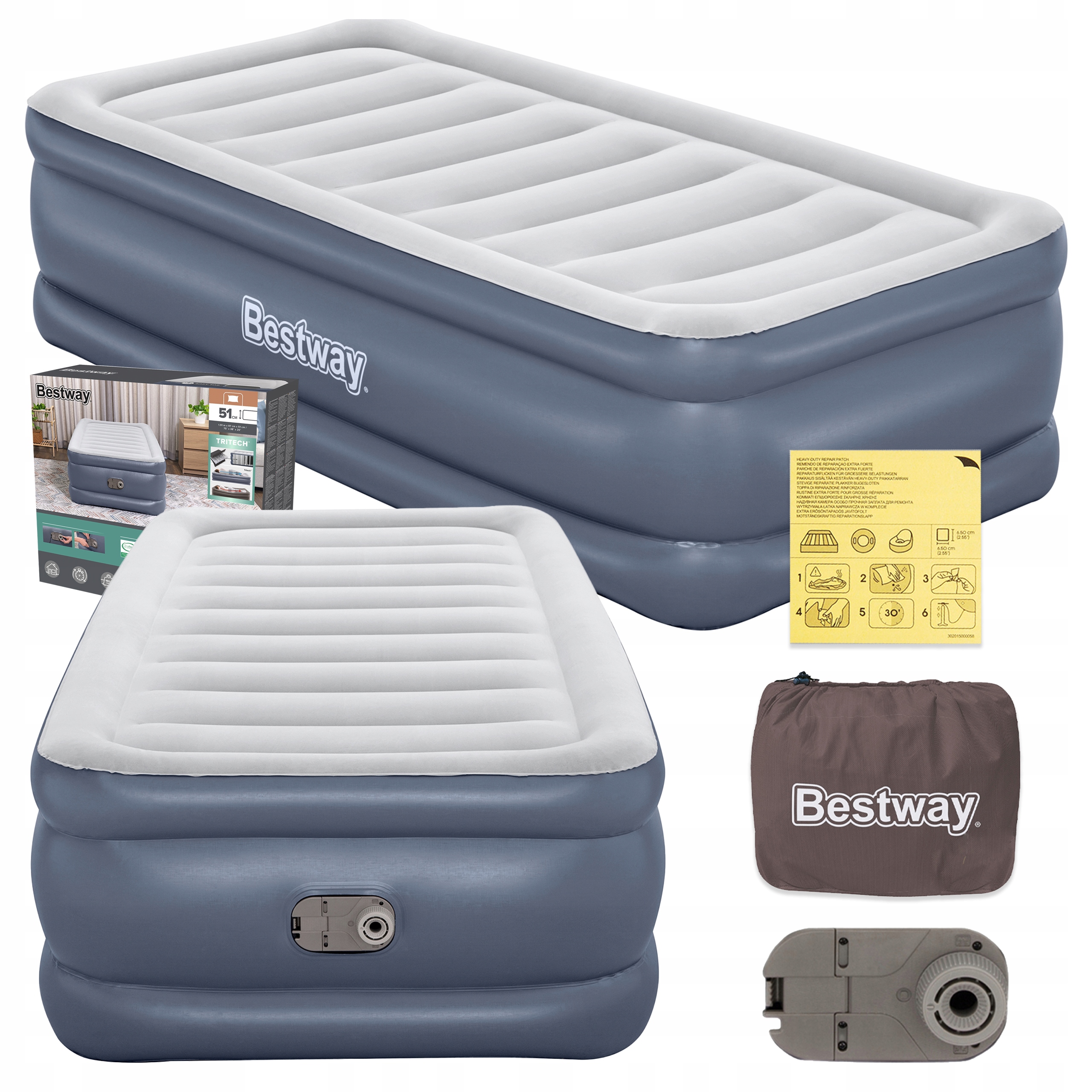 Matrace S Pumpičkou Tritech 191x97x51CM Bestway 6713G