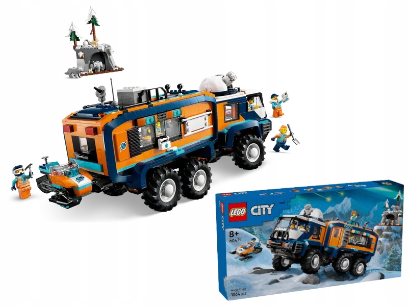 Lego 60471 City Sada Nákladní auto s arktickou laboratoří 8+ 1064ks