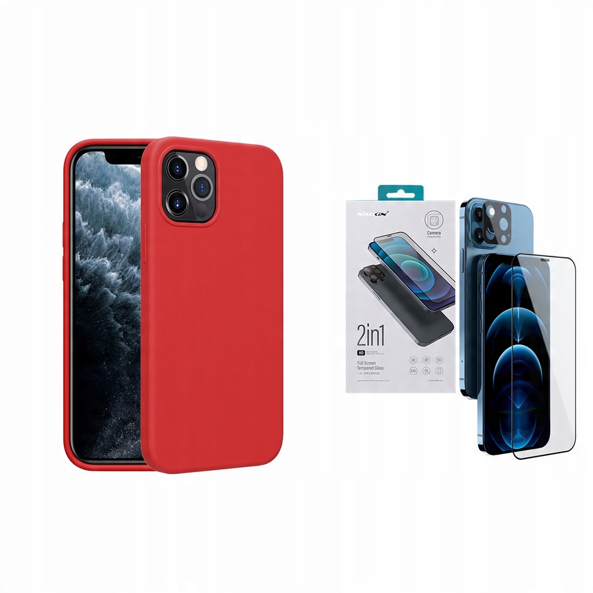 

Etui Case Do Iphone 12 Pro Max +szkło Ekran Aparat