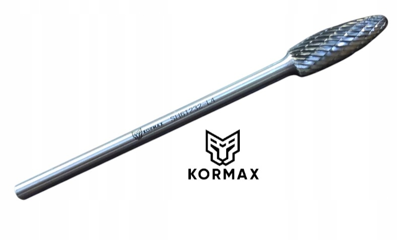 Fréza 12 mm dlouhý rotační plamenový pilník 12x32x132x6 mm z karbidu