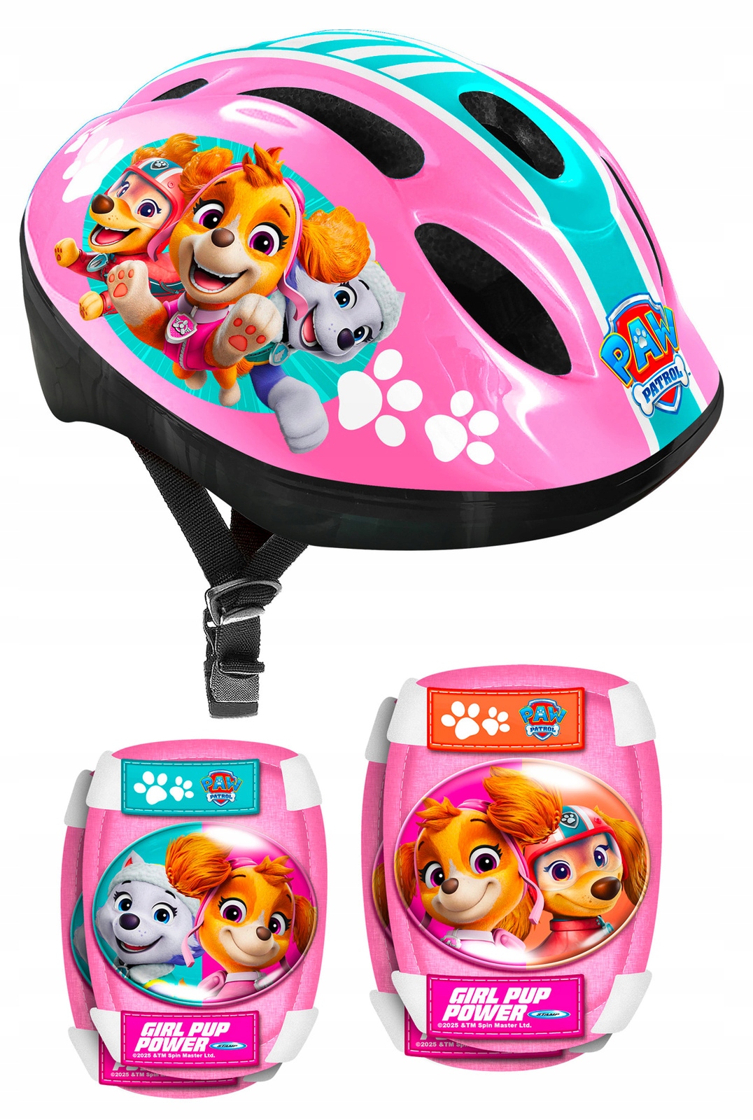 Psi Patrol Skye Zestaw Kask 4 Ochraniacze Rower