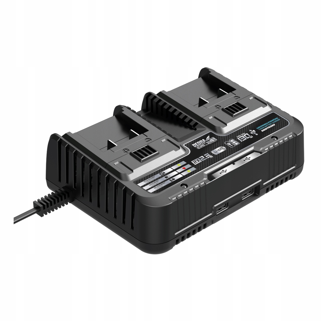 

Podwójna ładowarka Dedra Sas+ DED7038V do akum 20V