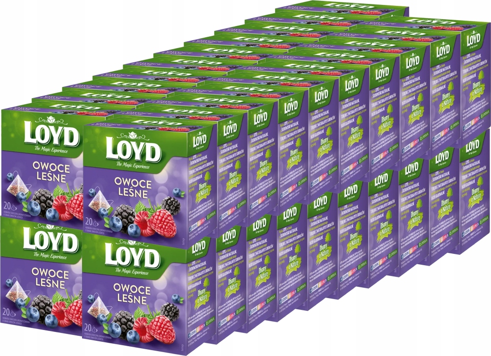 Herbatka Owocowa Owoce Leśne Kwiat Hibiskusa Owoc Aronii 20 T Loyd x40