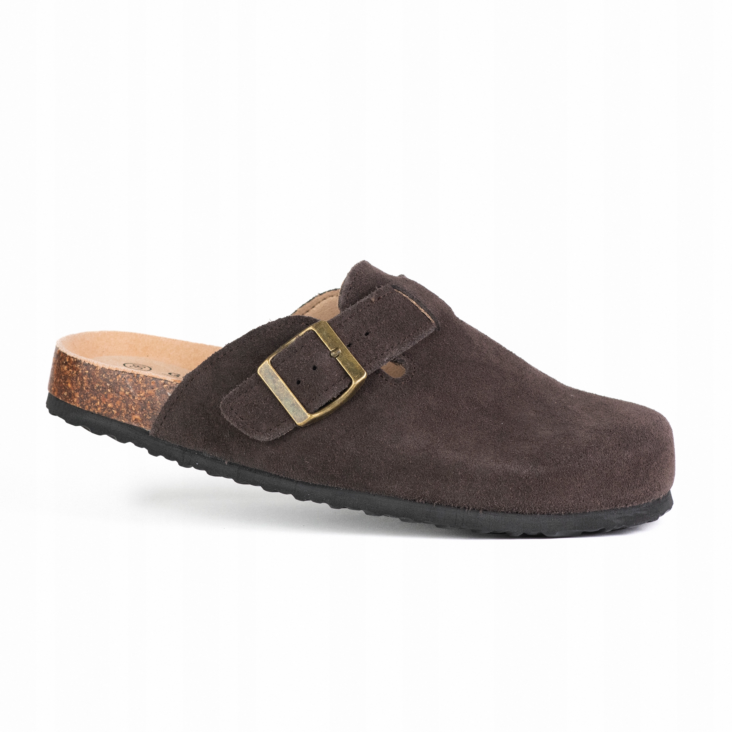 Nazouváky Goodin SW-2663 z měkké semišové kůže, pohodlné, hnědé, velikost 39