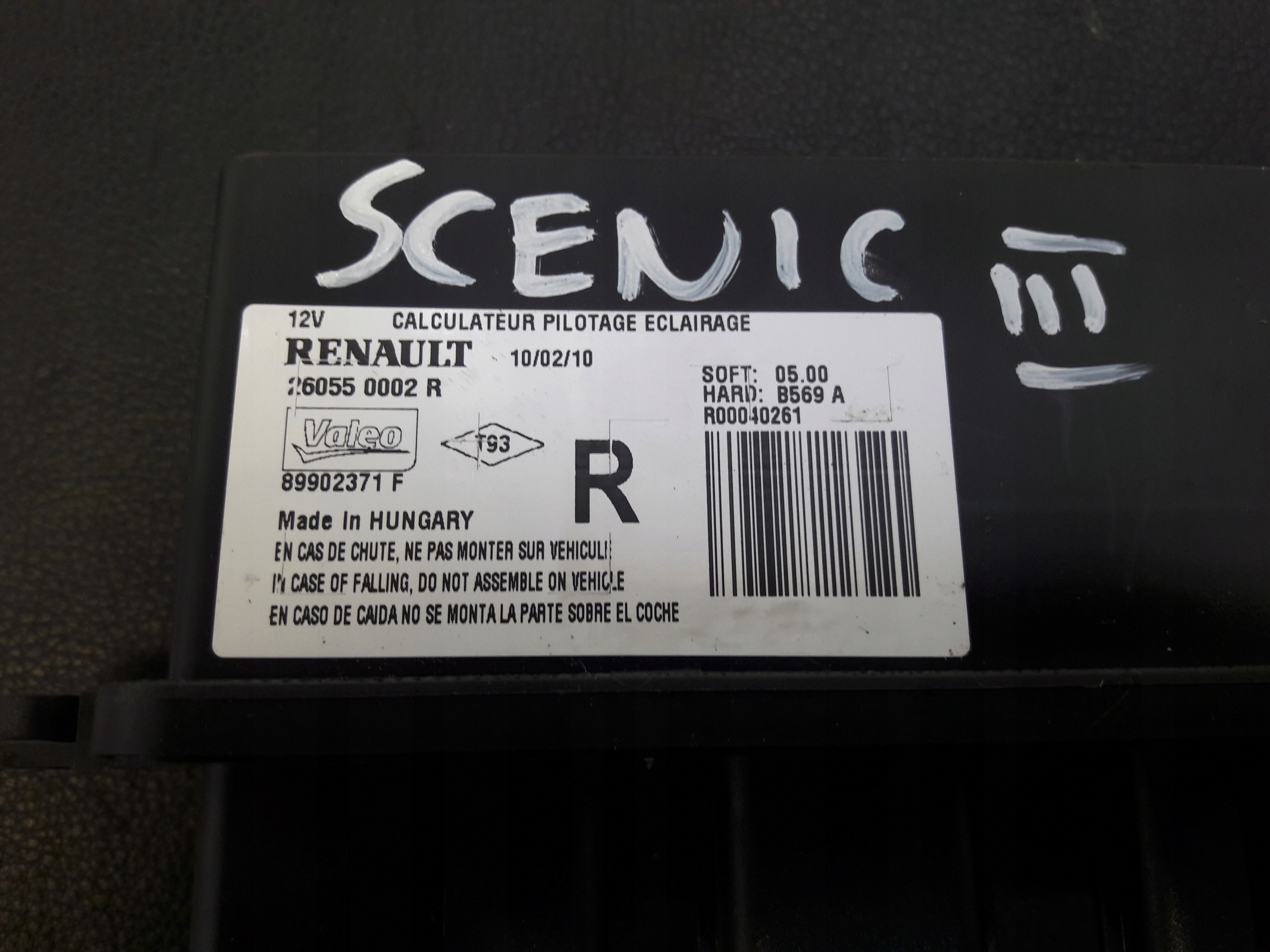 Module xenon 260550002R Renault Scenic III