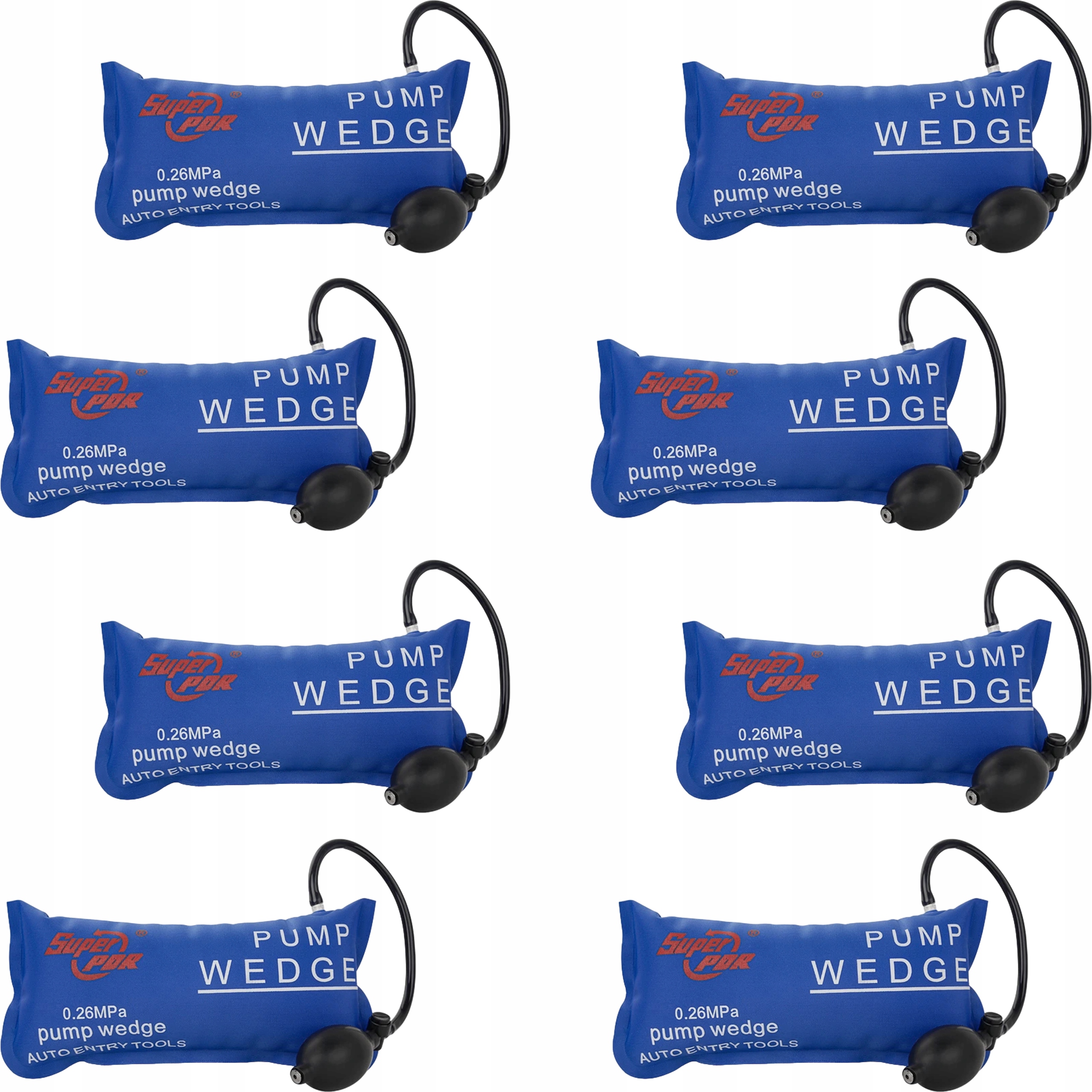 Sada 8 Velkých Zámečnických Klínů Montážních Rozpěrných Polštářů 135 Kg