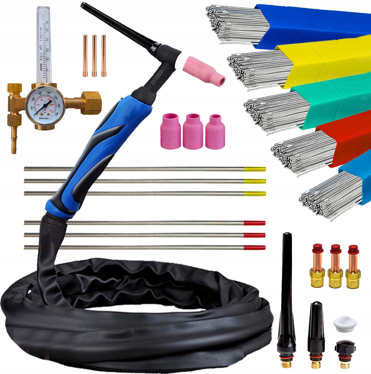 НАБОР АКСЕССУАРОВ ДЛЯ СВАРКИ TIG AC DC SR 17/26