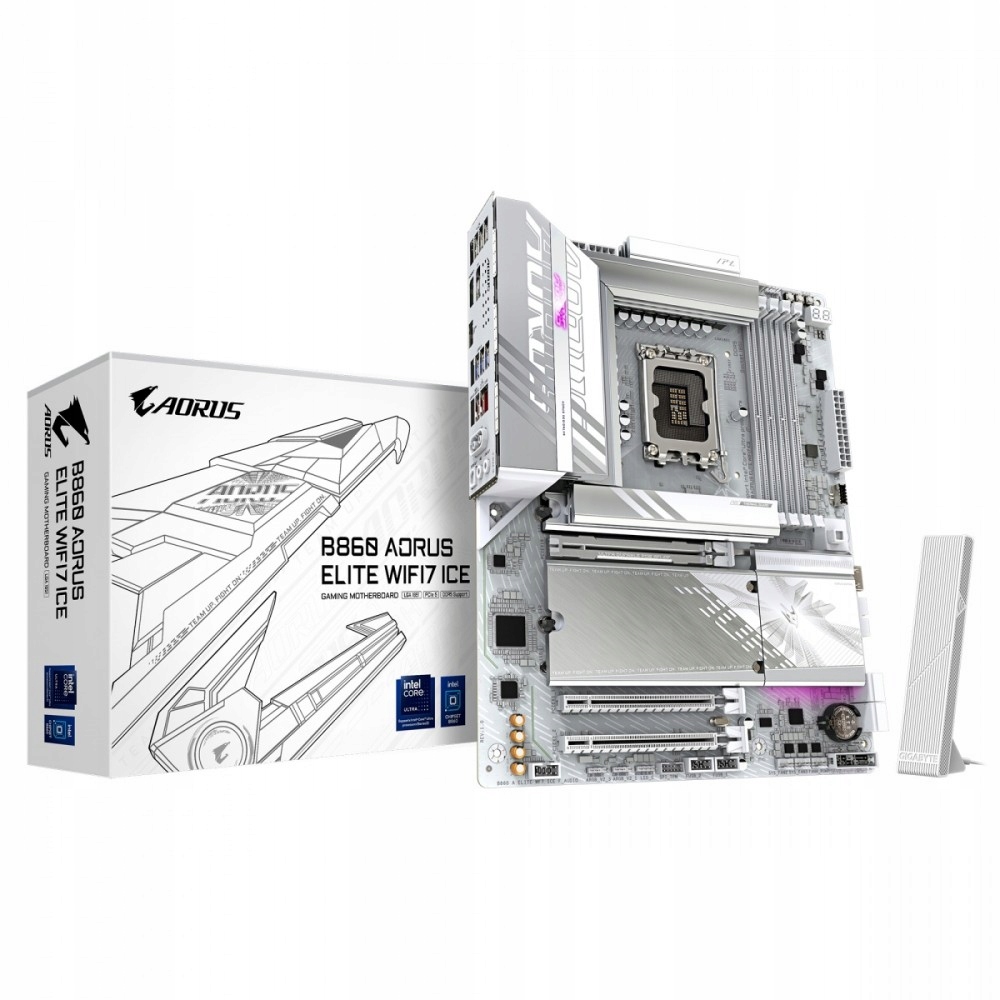 Płyta główna Gigabyte B860 AORUS ELITE WIFI7 ICE ATX Intel socket 1851