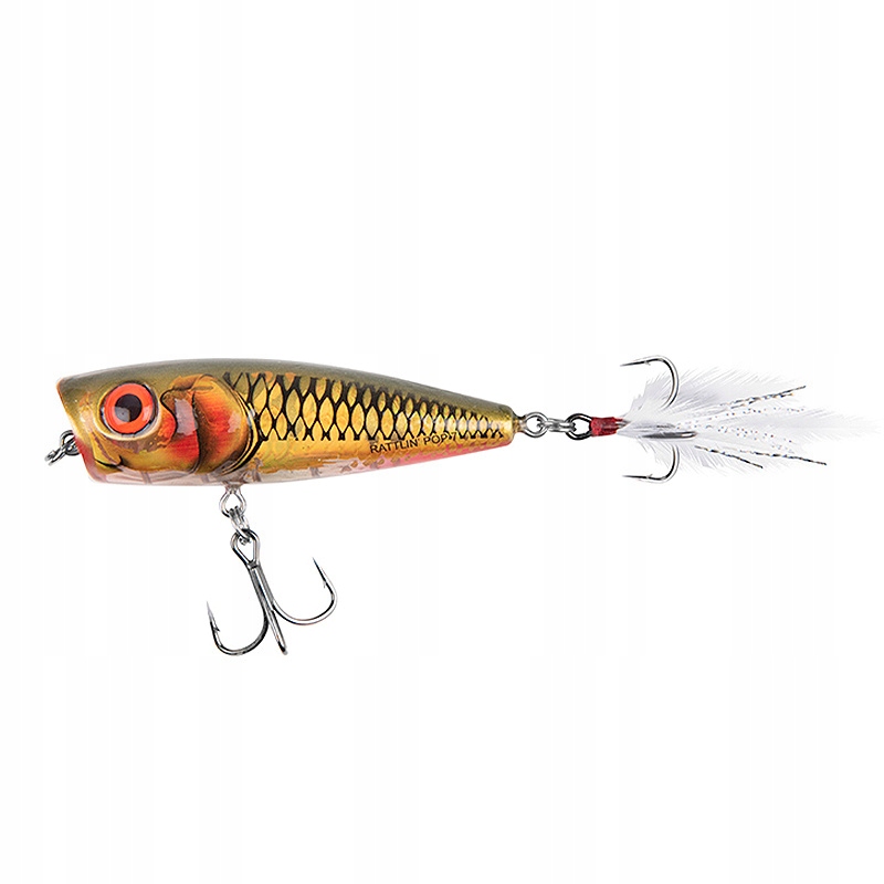 Wobler Salmo Rattlin'pop 7 Clear Golden Prey Pływający