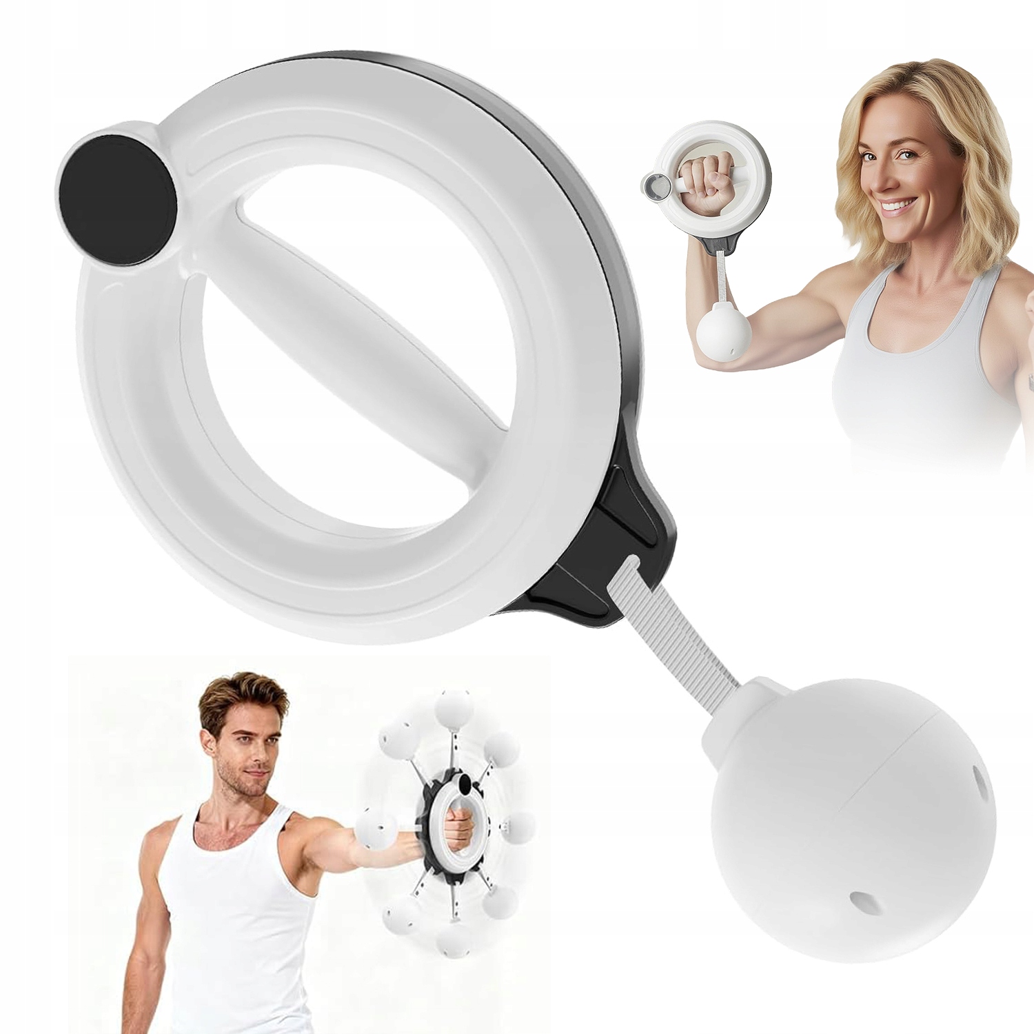 Arm Trainer Z Obrotową Piłką Do Ćwiczeń W Domu Biurze I Siłowni