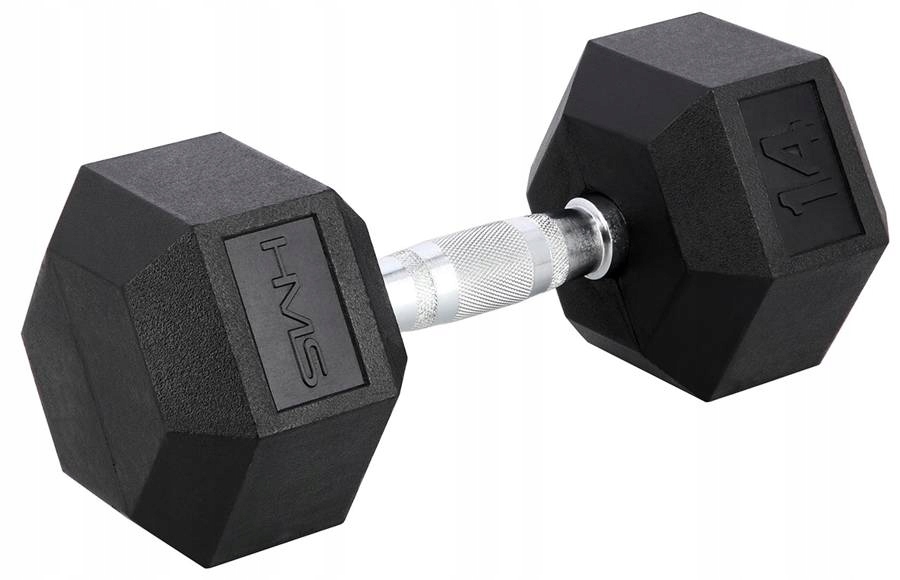 Hantle Gumowane HEX Do Treningu Siłowego 2x14 kg Marka HMS