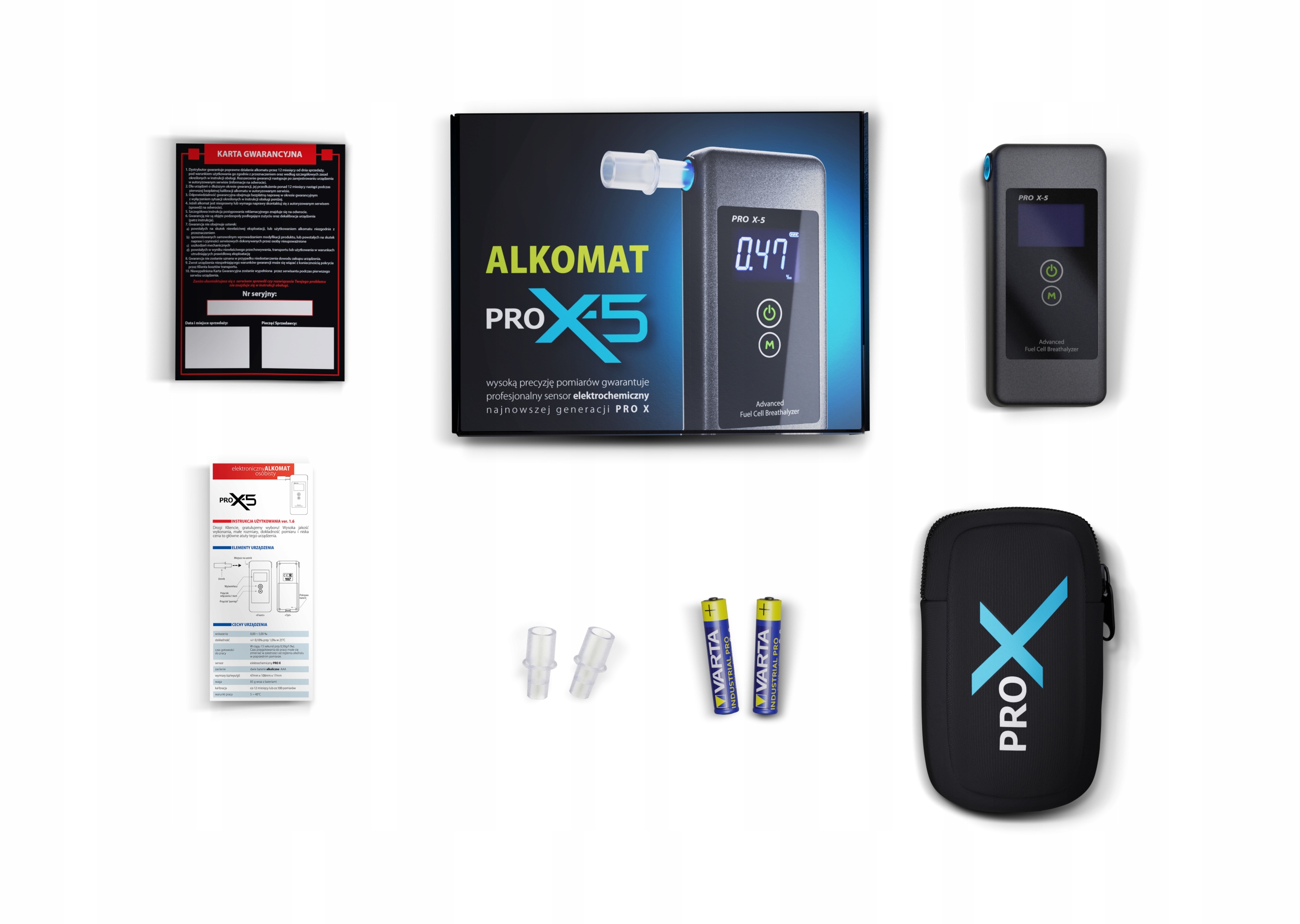 Alkomat elektrochemiczny AlcoFind PRO X 5 Measurement Resolution 0 05