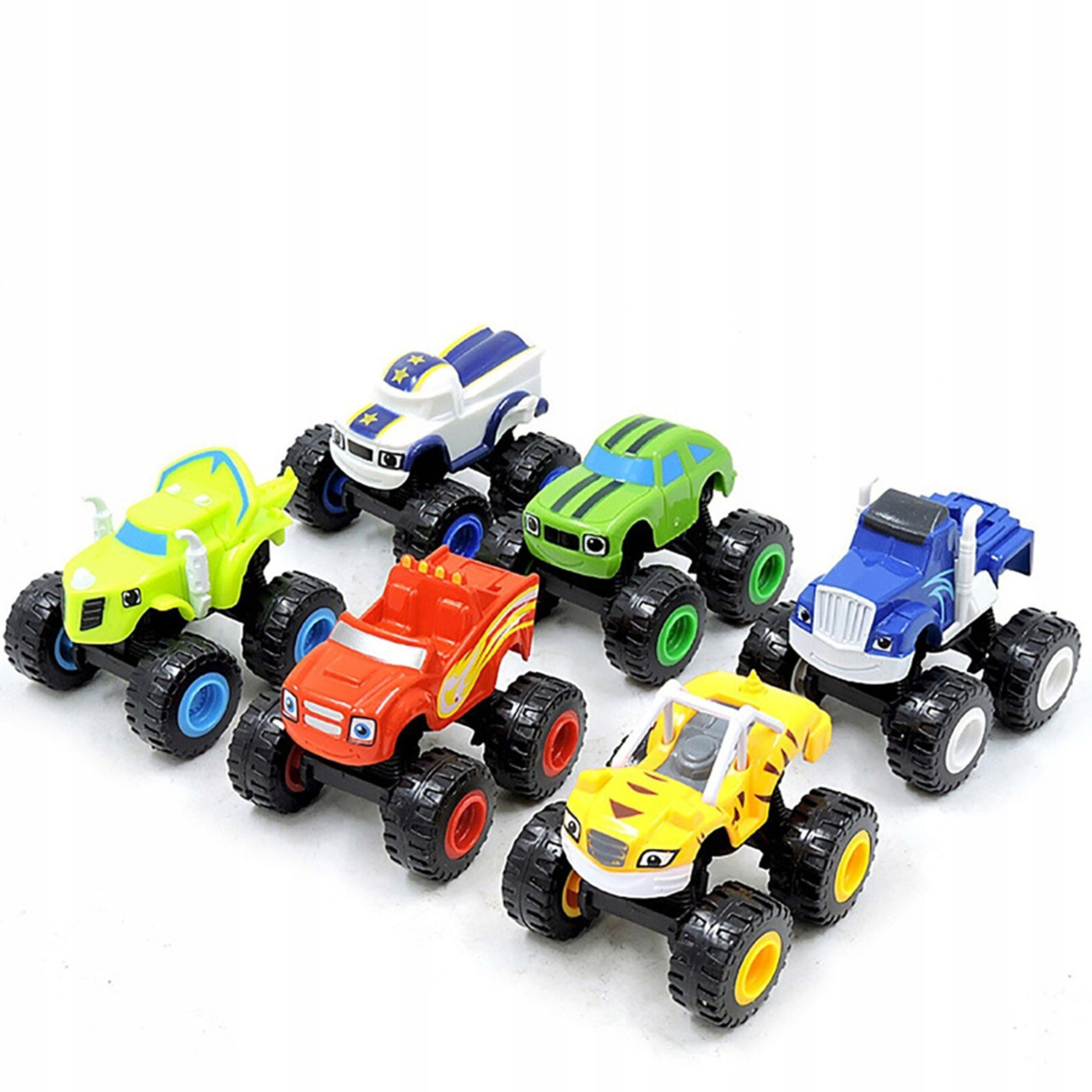 BLAZE I MEGA MASZYNY Zestaw 6 AUTEK Z NAPĘDEM ZABAWKI DLA DZIECI NOWOŚĆ Model Blaze