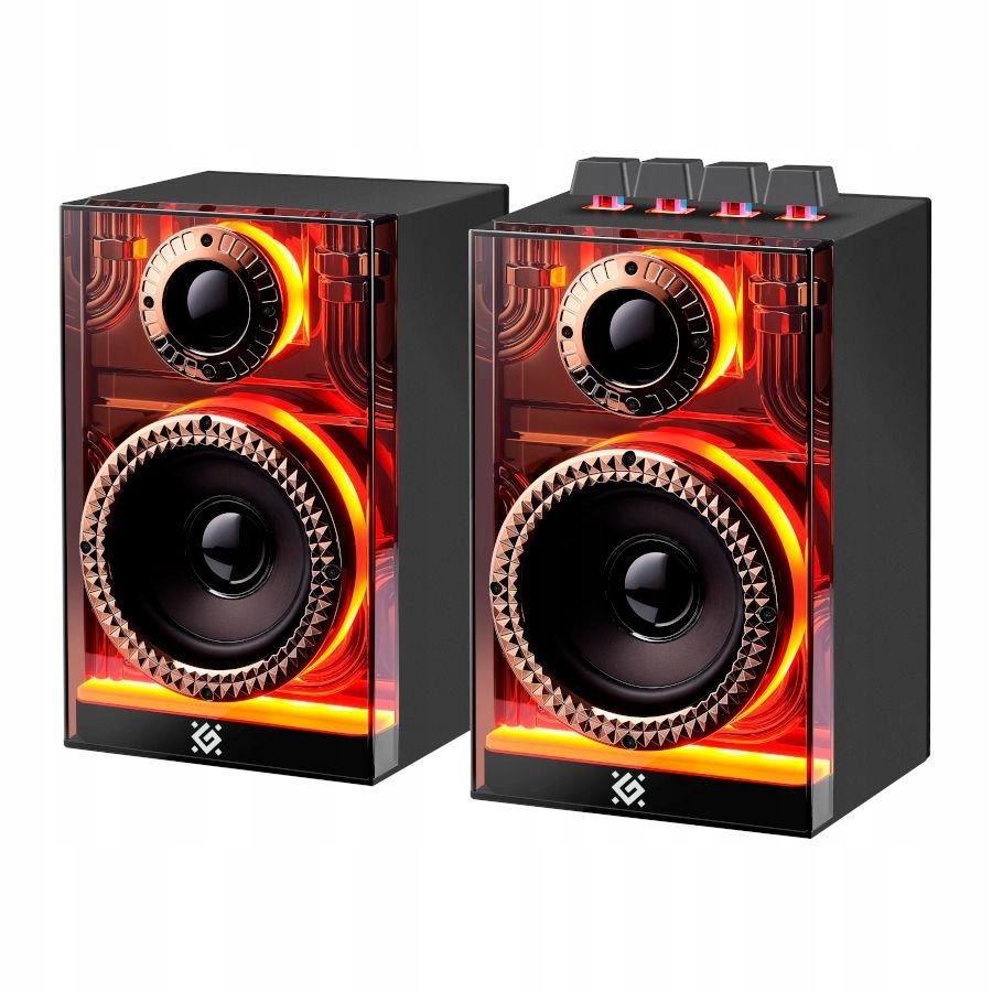 Reproduktory Defender Futuro 2.0 20W Bluetooth Usb podsvícení Rgb MP3