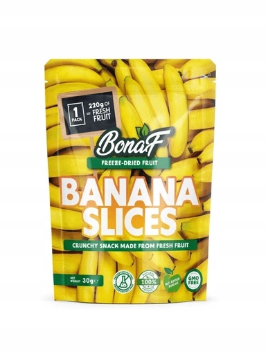5 x Lyofilizované banány 30 g