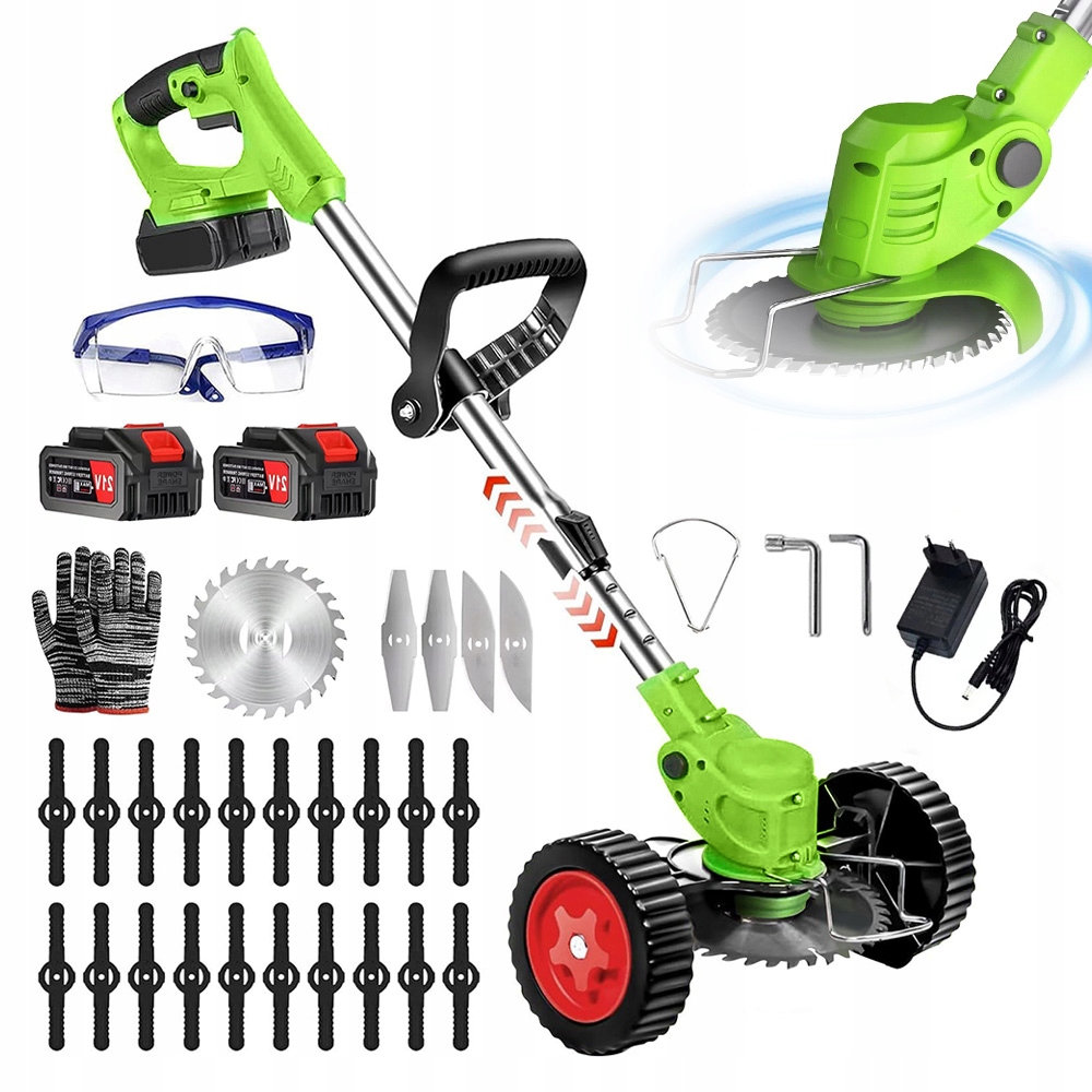 Křovinořez Na Trávy Křovinořez Akumulátorový Zahradní 2x Aku Kola