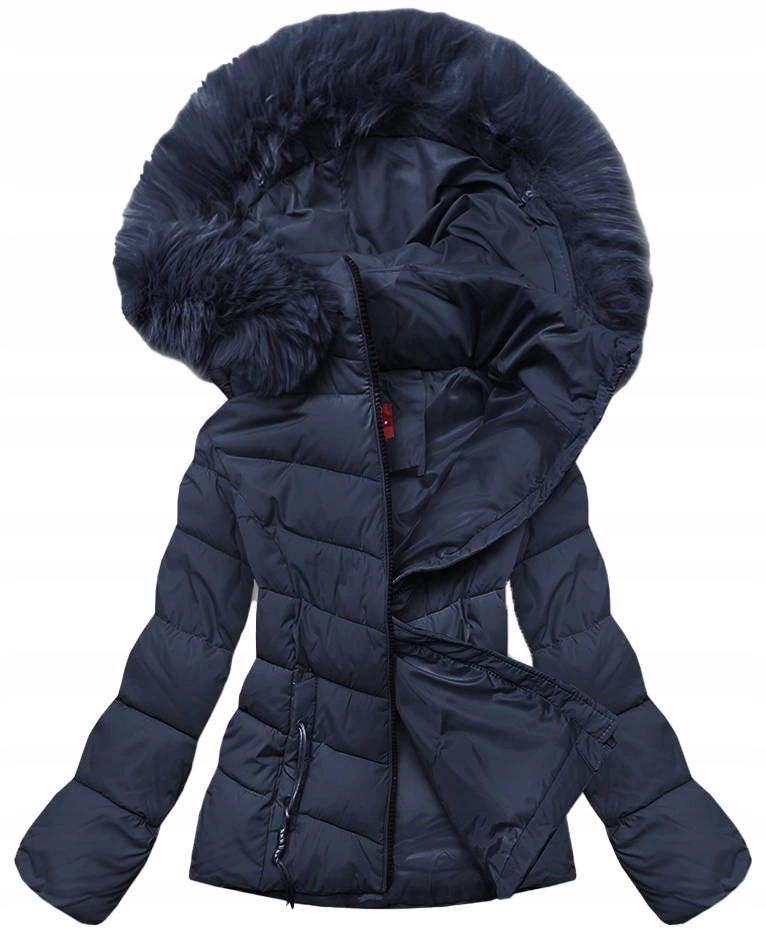 Krátká Bunda Kapuce TY043 Námořnická Modrá XL (42)