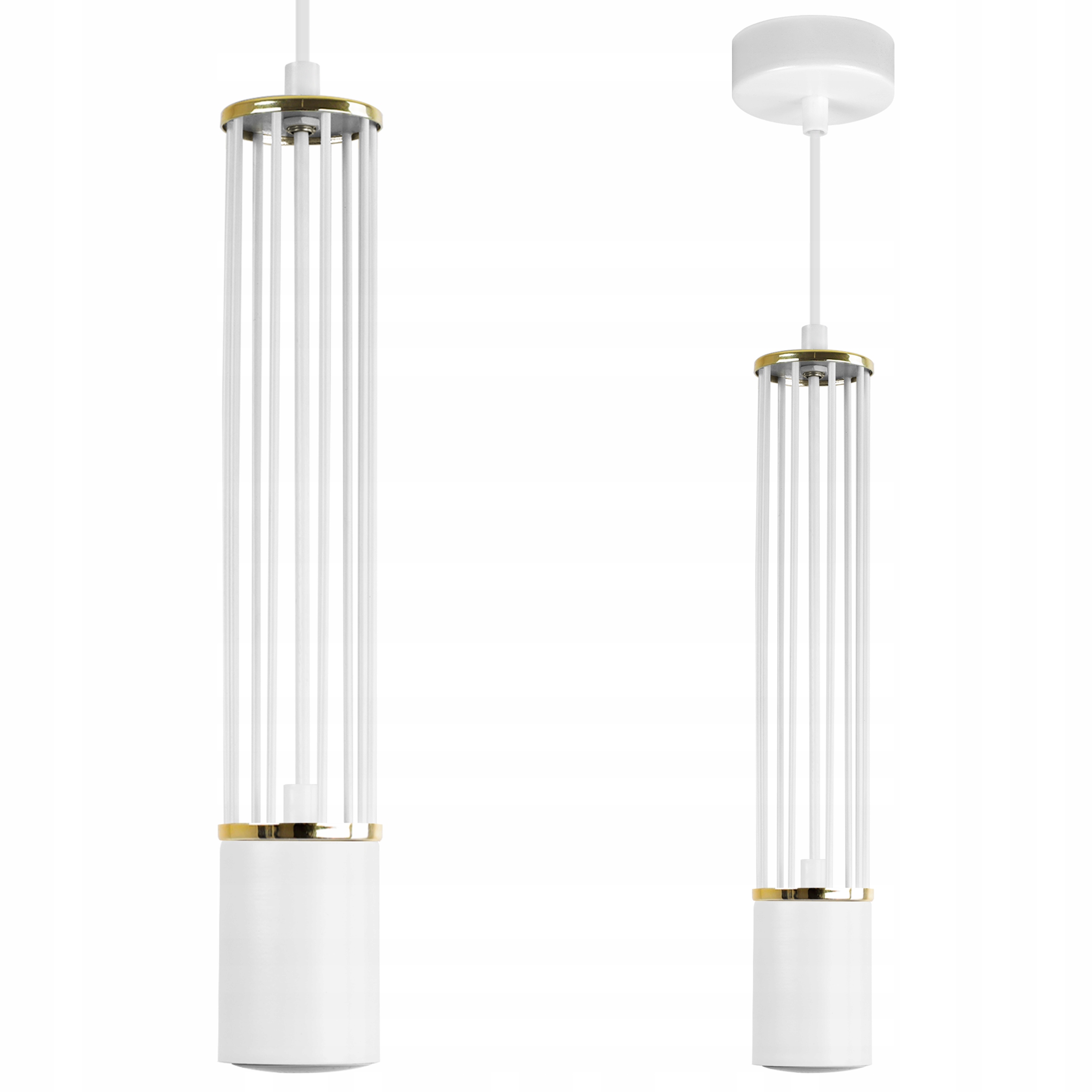 Závěsné Stropní Svítidlo S Jedním Led Lustrem Elegantní Bílá Loft