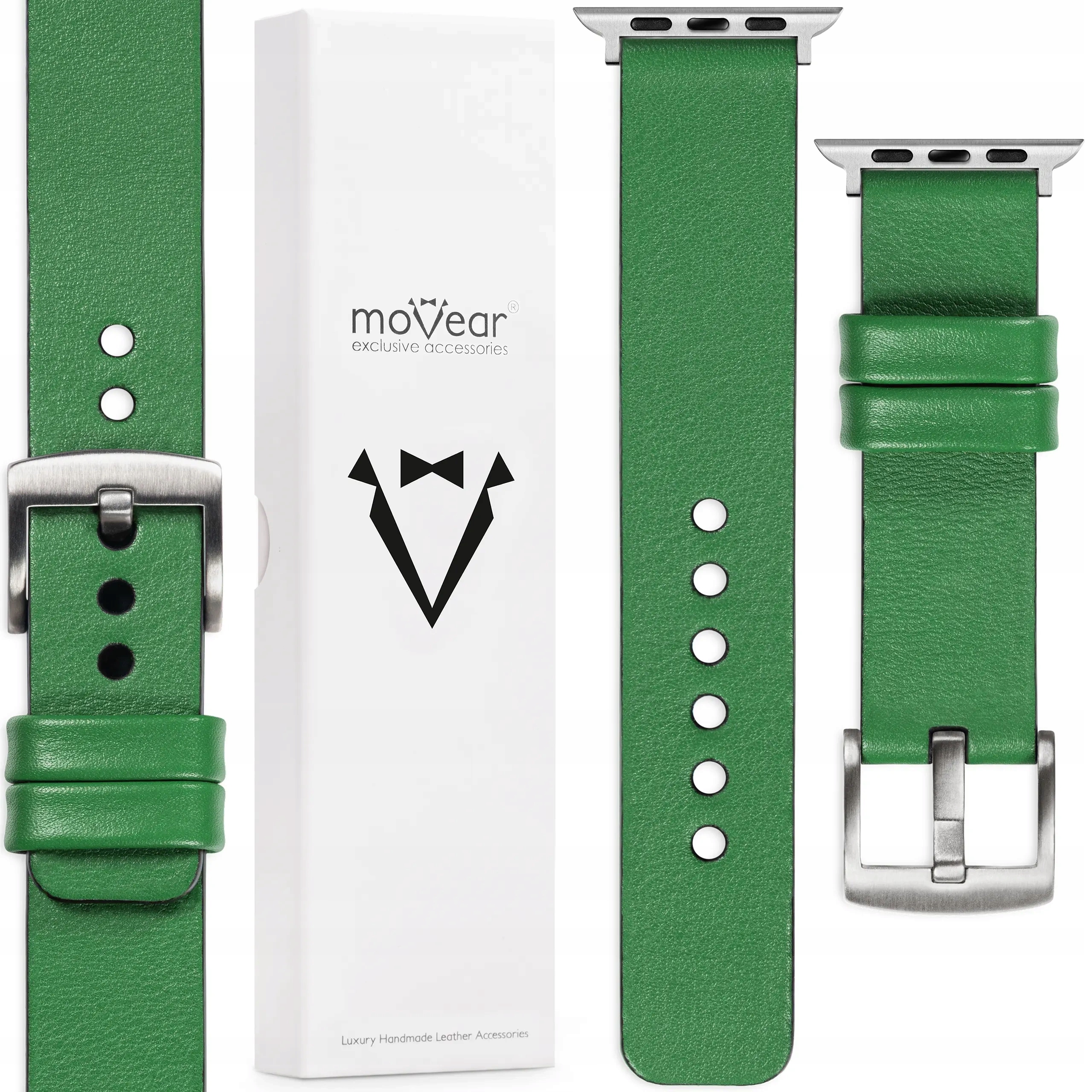 Pásek pro Apple Watch 10 9 8 7 6 5 4-1 Se 42-40 Italská kůže Movear