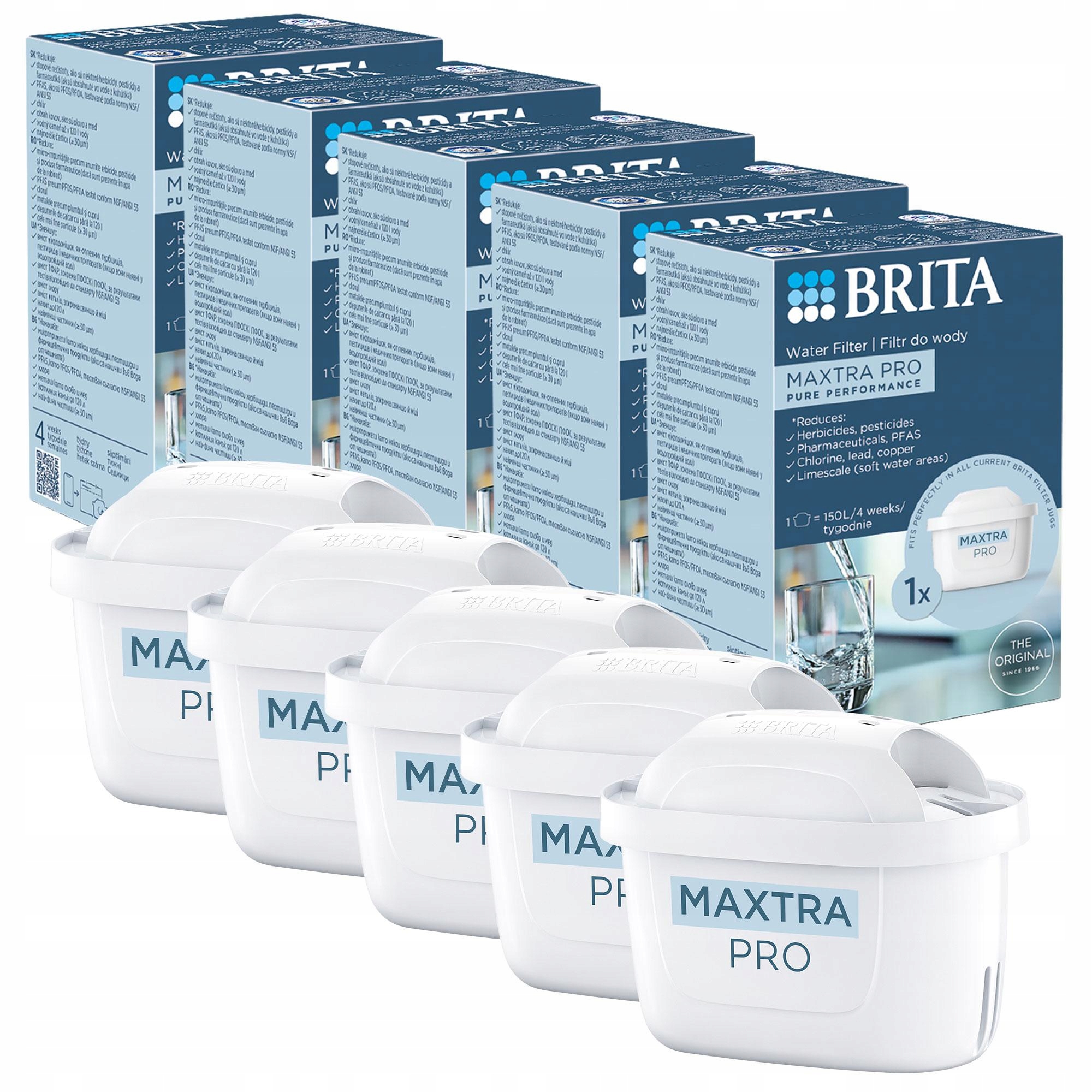 Filtrační vložka Brita Maxtra Pro filtr na vodu do džbánů Brita Glass 5x
