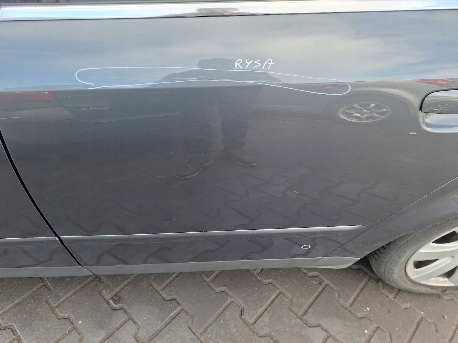 door complete left rear part AUDI A4 B6 LX7Z
