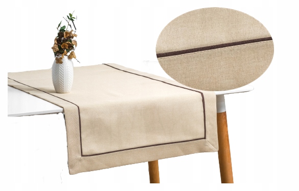

Bieżnik na stół Piaskowy gładki Cappuccino 60x120