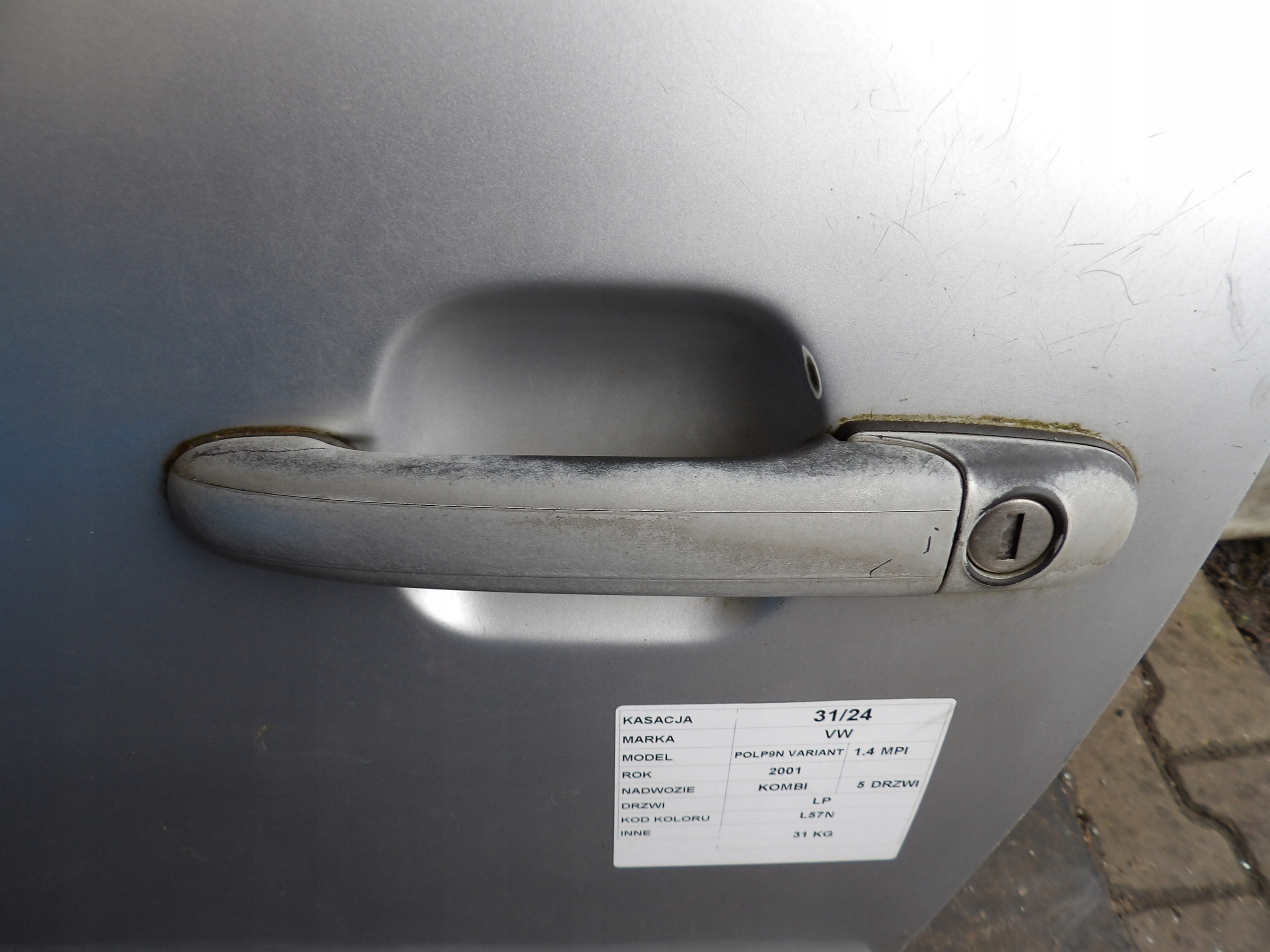 VW Polo 6N door front left lak. L57N kombi 5D