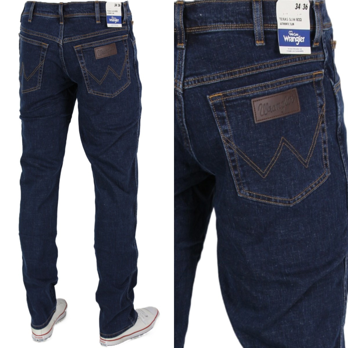 Wrangler Texas Slim Jeans Proste "cross Game" W29 L32