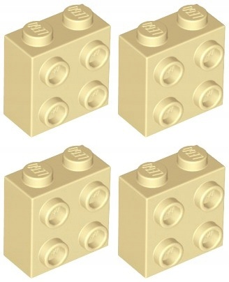 

Lego 22885 Klocek 1x2x1 piaskowy Nowy (5g) 4 szt