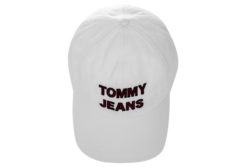 TOMMY HILFIGER CZAPKA Z DASZKIEM GRAPHIC CAP WHITE Rozmiar uniwersalny