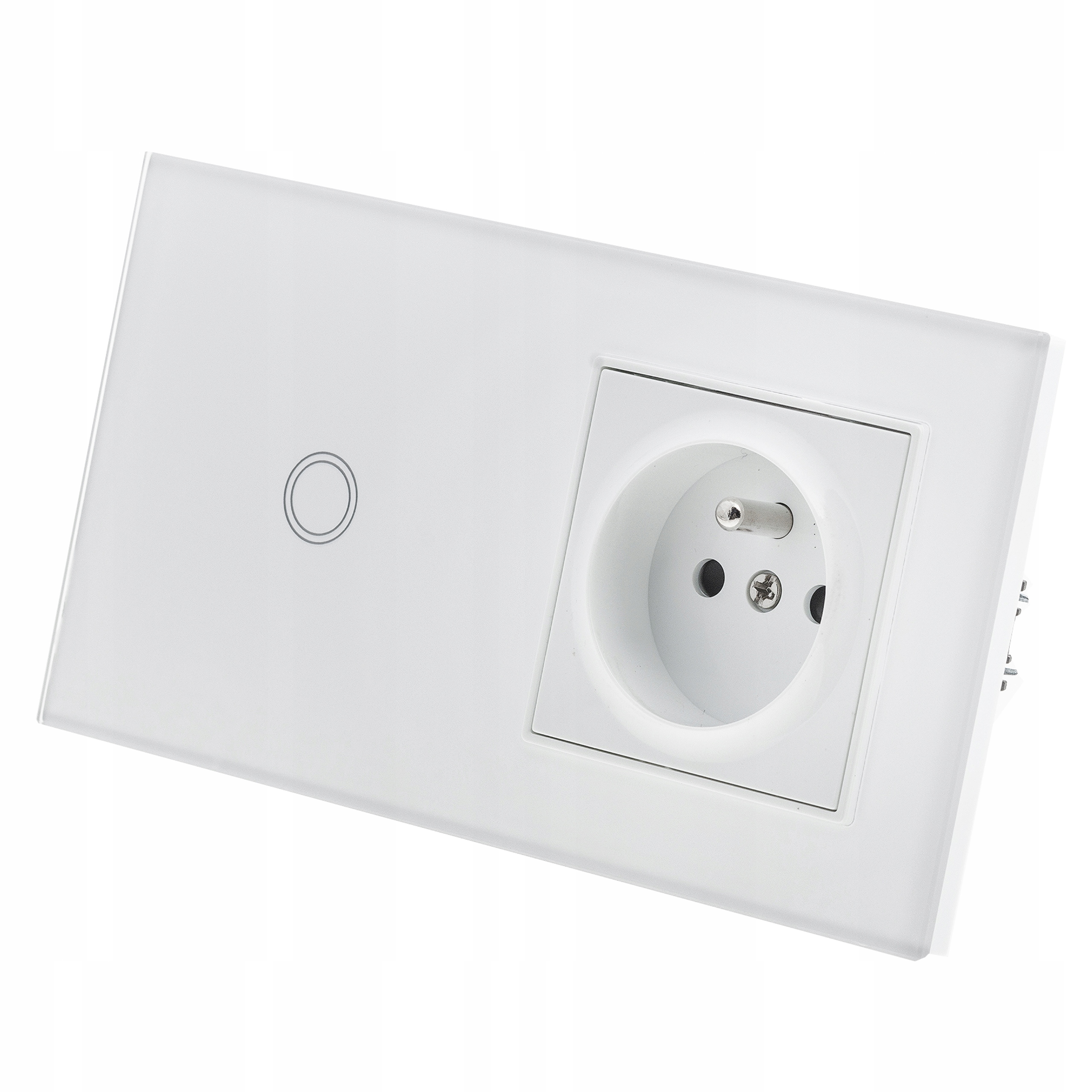 

Gniazdo Z Bolcem Wyłącznik Led Pojedynczy Biały