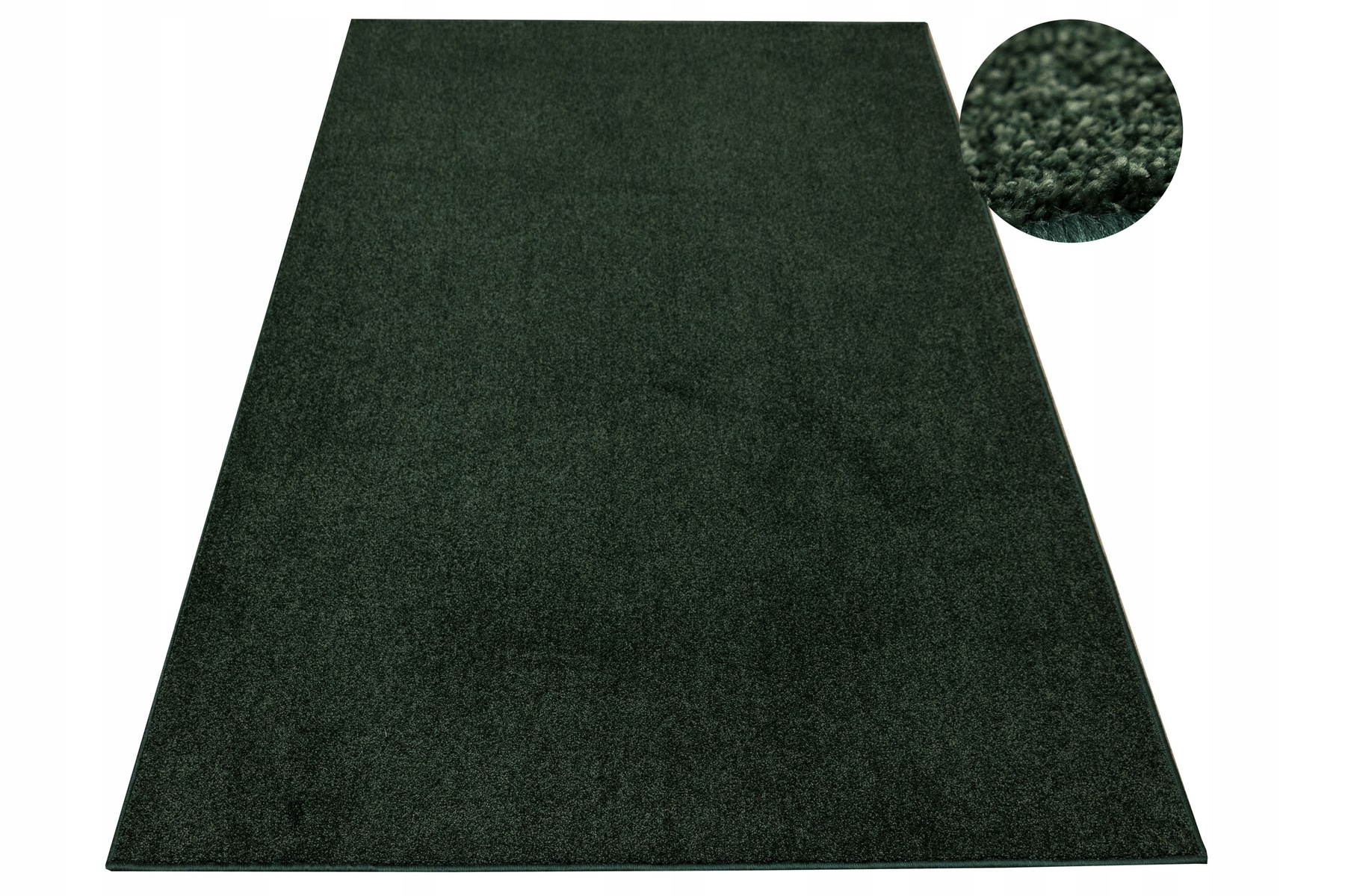 Dywan Butelkowa Zieleń Miękki Gładki Do Salonu Na Filcu Destiny 150x200 cm