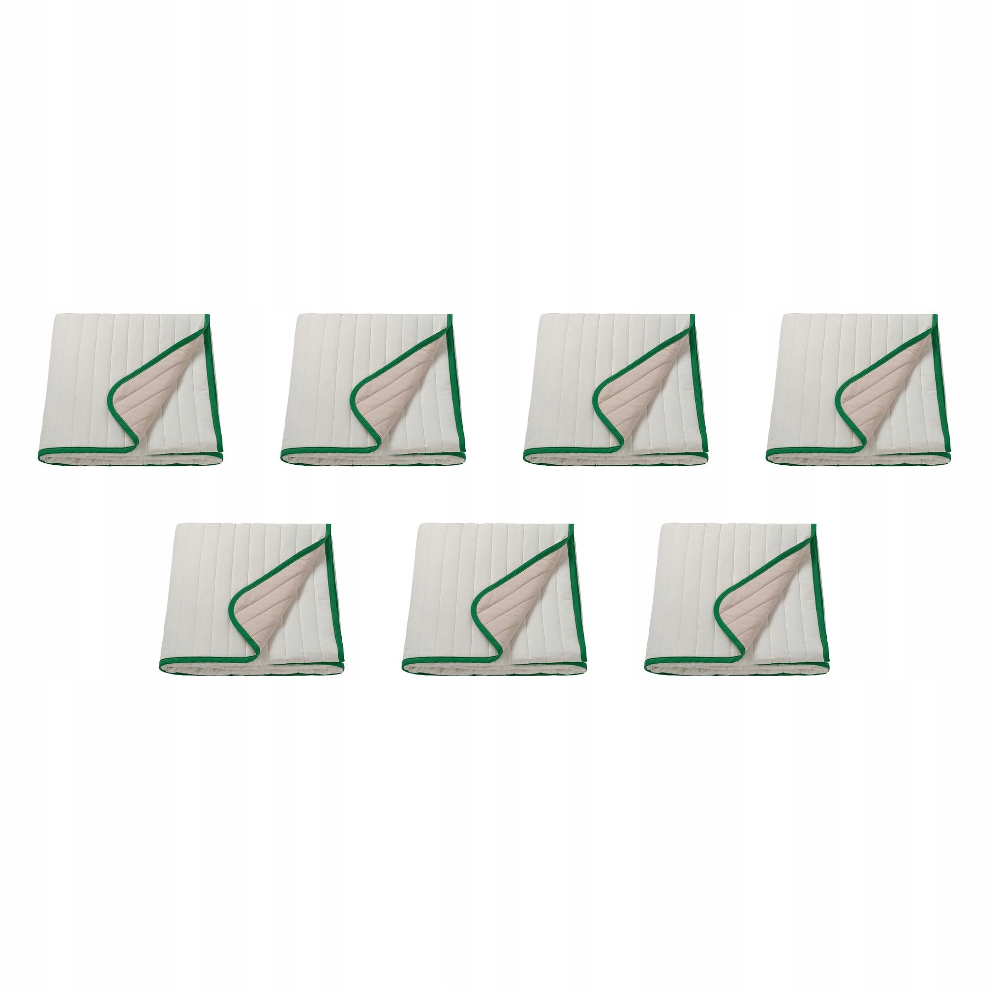 7 ks Přehoz v bílé/béžové barvě 160 x 250 cm – elegantní doplněk