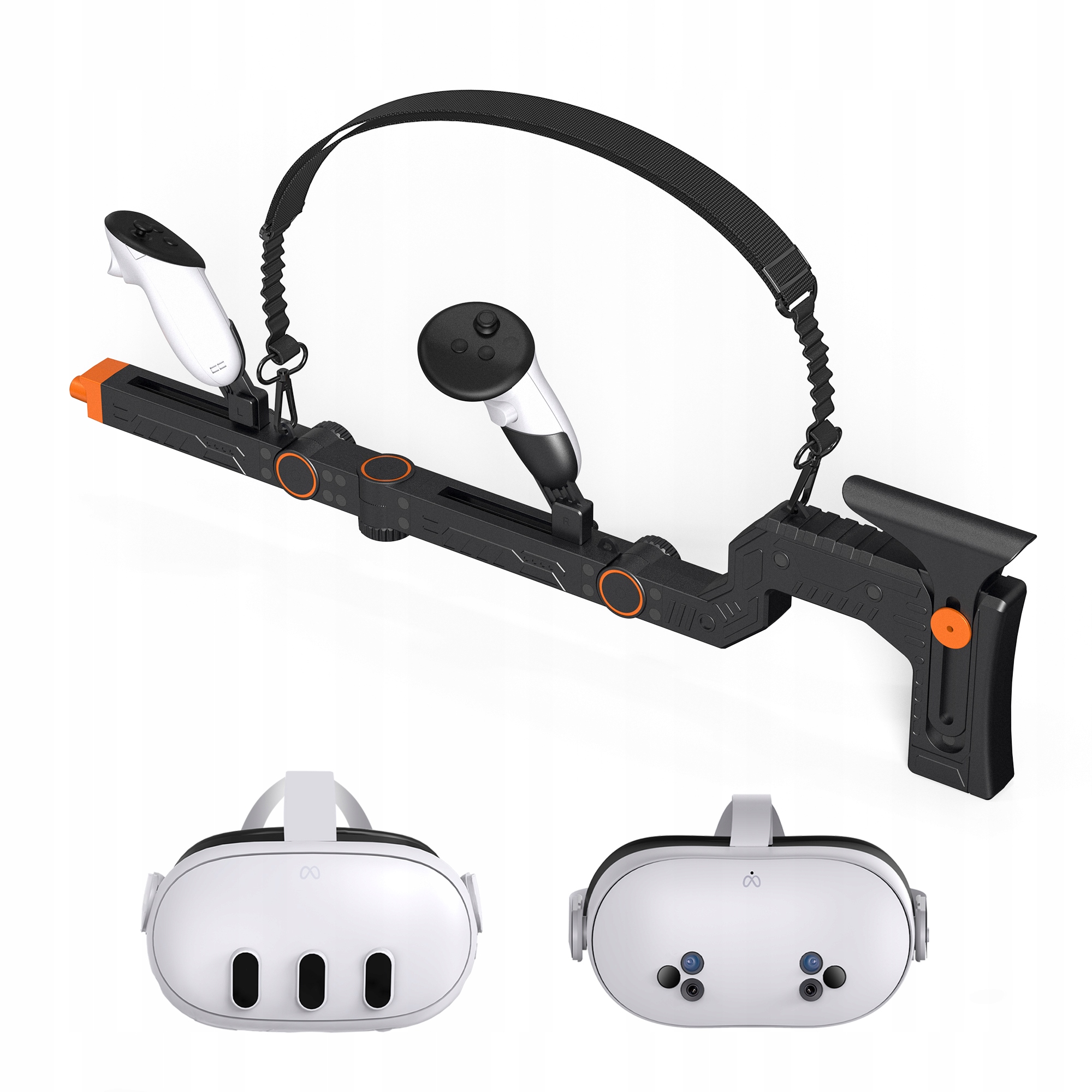 Nastavitelná Vr Pažba Pro Meta Quest 3/3S S Magnetickým Uchycením