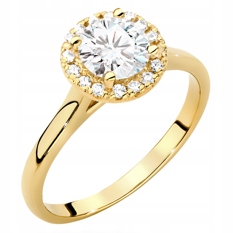 Zlatý Prstýnek 585 Kolo s Brilianty 0,84 ct