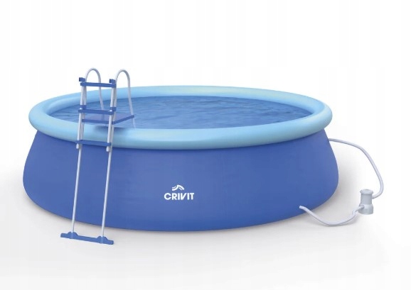 Bazén Crivit Easy Set Quick-up-Pool Záhradný Rozperný Okrúhly 457 x 122 cm