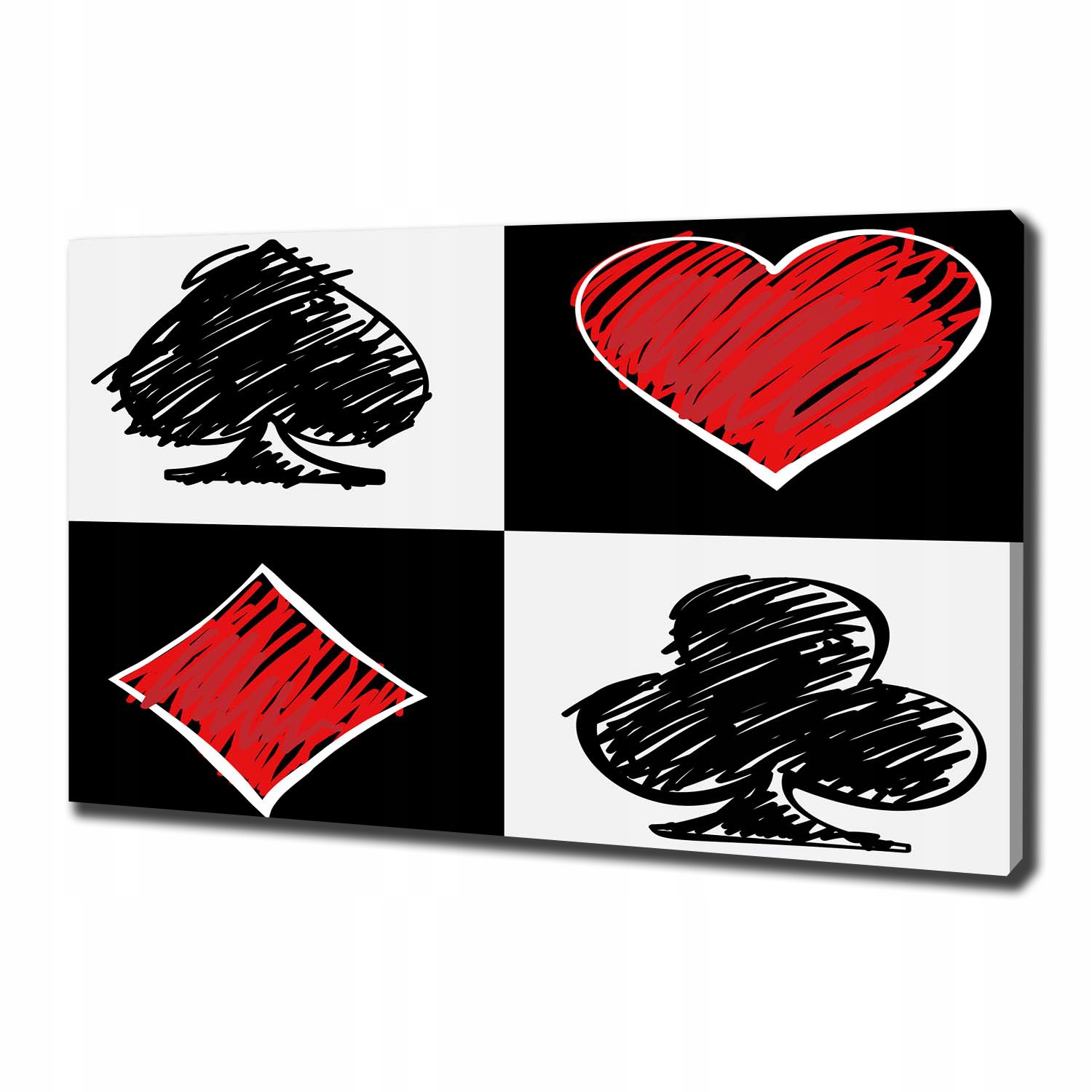 

Foto obraz na płótnie Karciane kolory 100x70 cm